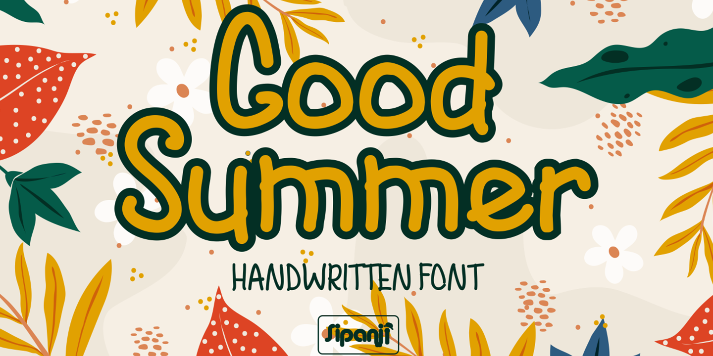 Beispiel einer Good Summer Regular-Schriftart